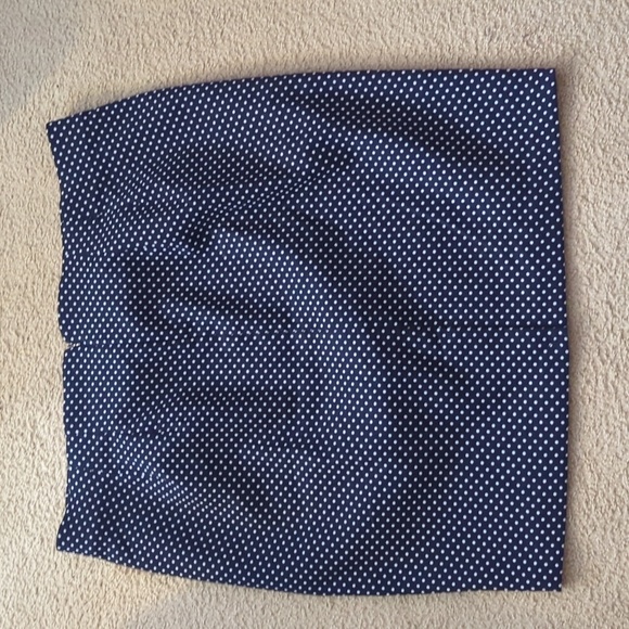 Talbots Navy & White Polka Dot Pull On Pencil Skirt Business Professional Sz 26 - Picture 3 of 4